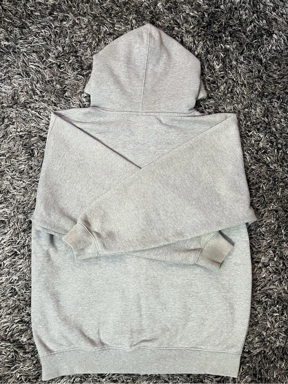Grey Zip-Up Pro club Hoodie Sweatshirt - Men's - Picture 2 of 6